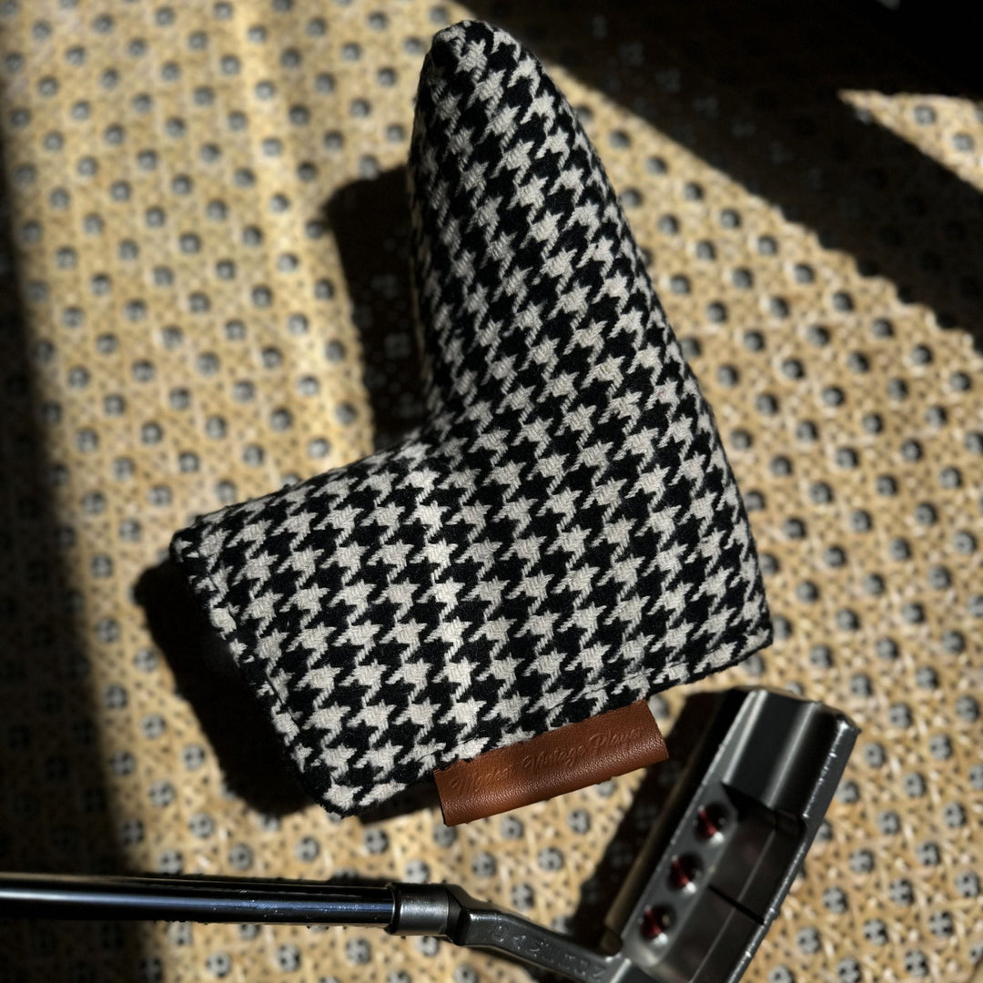 Houndstooth Golf Putter Cover (Blade) - MODEST VINTAGE PLAYER LTD