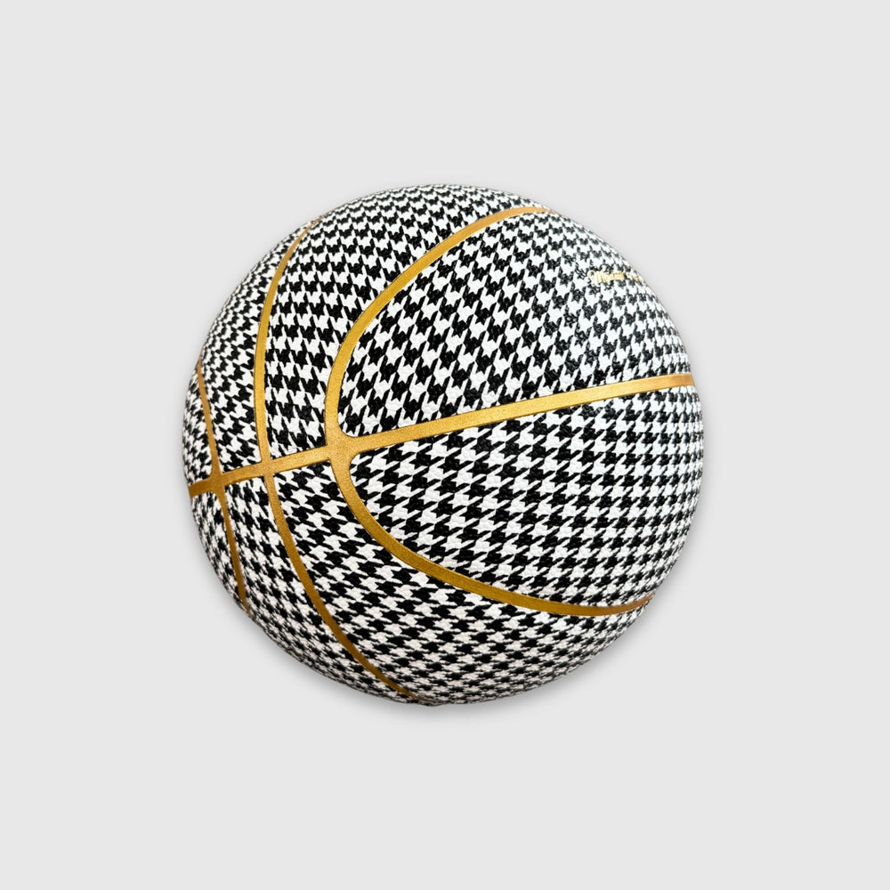 Houndstooth Leather Basketball (Gold) - MODEST VINTAGE PLAYER LTD