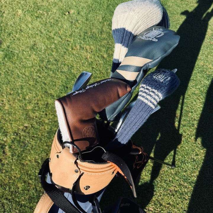 Leather Golf Putter Cover (Blade) - Brown - MODEST VINTAGE PLAYER LTD