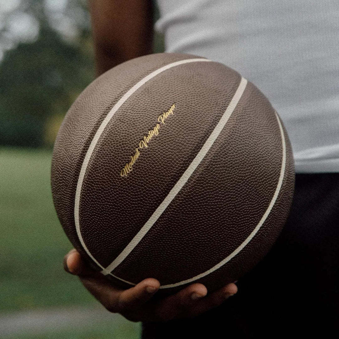 Dark Brown Leather Basketball - MODEST VINTAGE PLAYER LTD