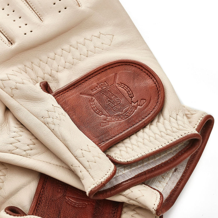 PRO Cream Cabretta Leather Golf Gloves (2 Pack) - MODEST VINTAGE PLAYER LTD