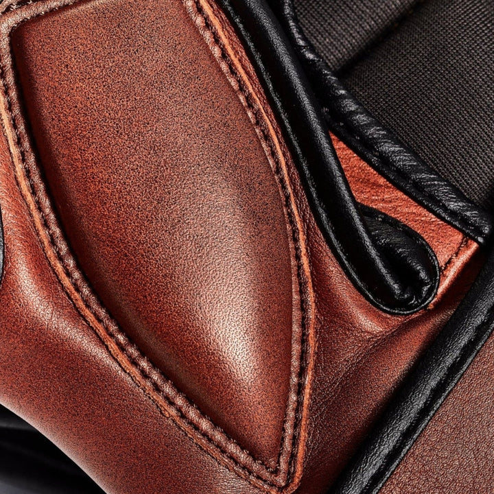 PRO Heritage Brown Leather Hybrid MMA Gloves - MODEST VINTAGE PLAYER LTD