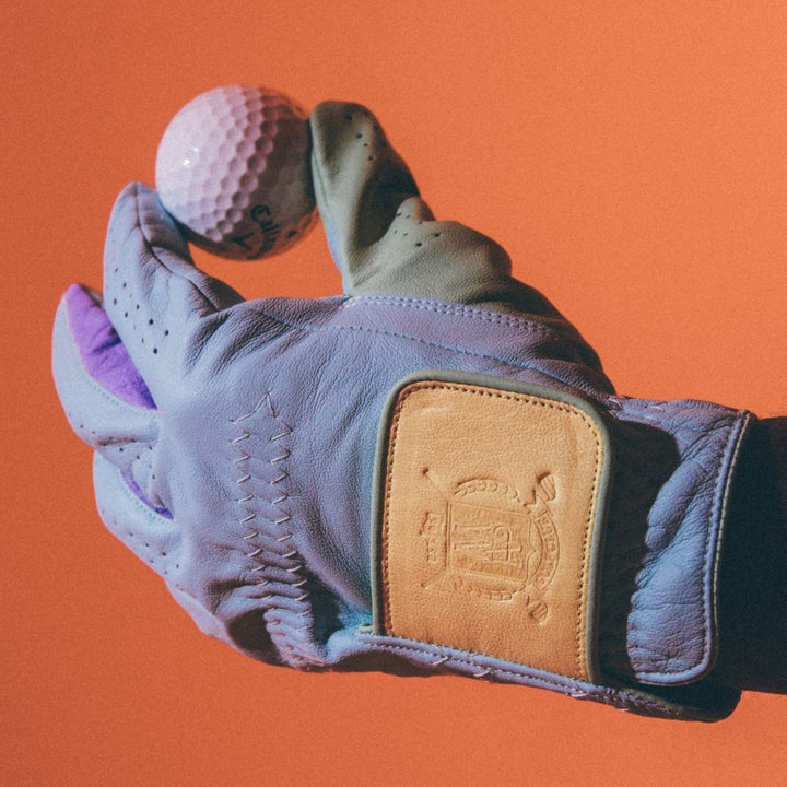 PRO Pastel Cabretta Leather Golf Gloves - Blue (2 Pack) - MODEST VINTAGE PLAYER LTD