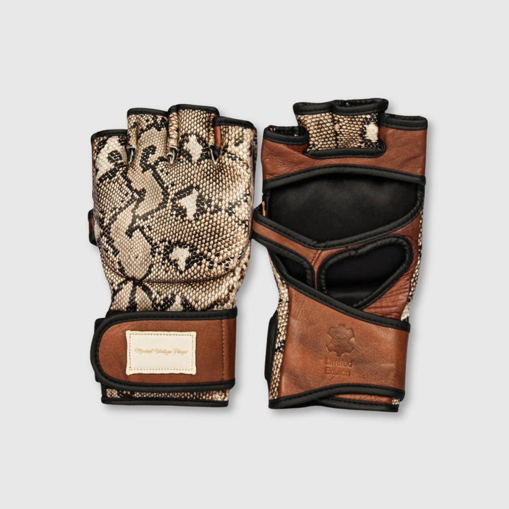 PRO Snake Skin Leather MMA Gloves (Limited Edition) - MODEST VINTAGE PLAYER LTD