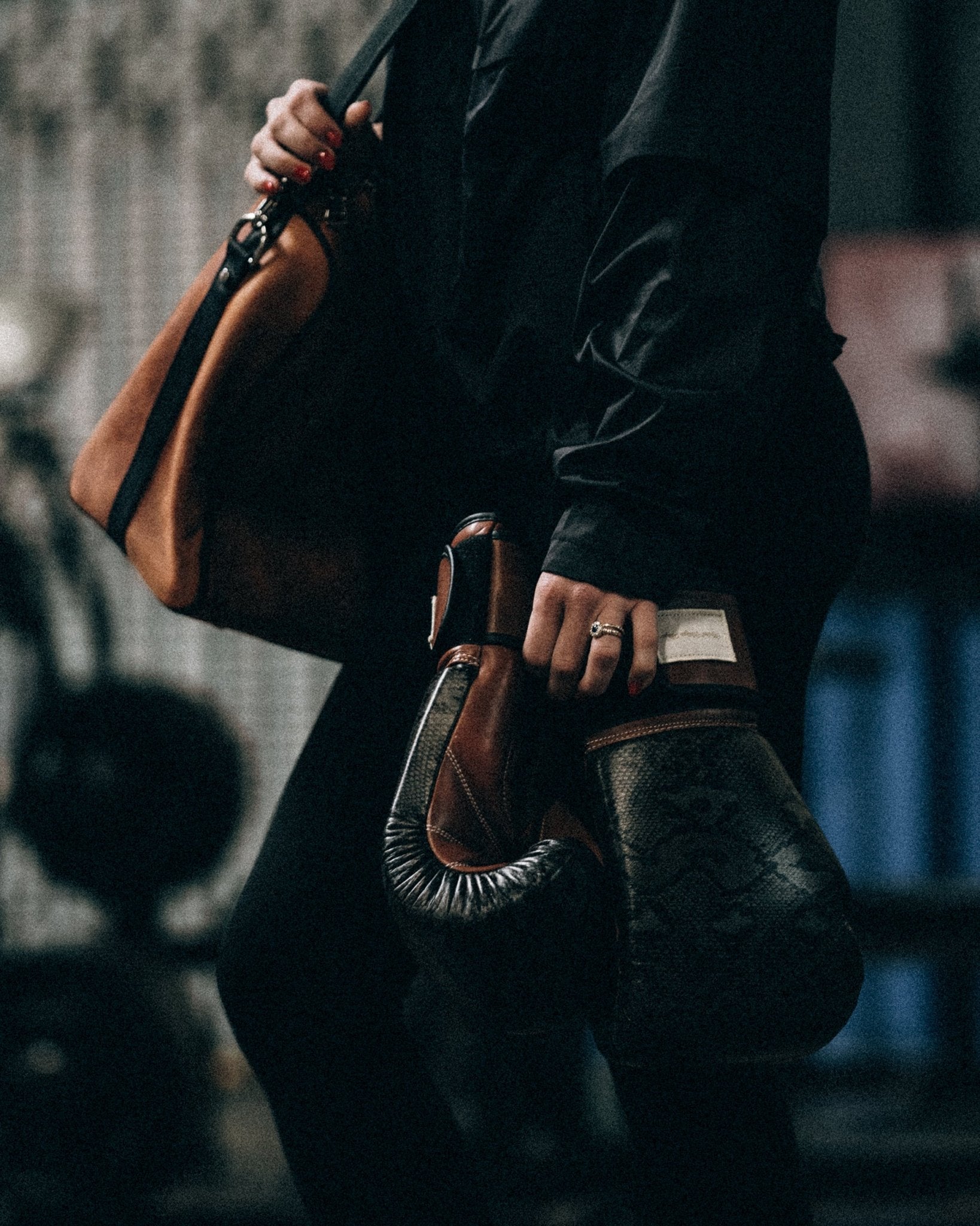 A Masterpiece Unveiled: The Modest Vintage Player Black Python Skin Bo ...