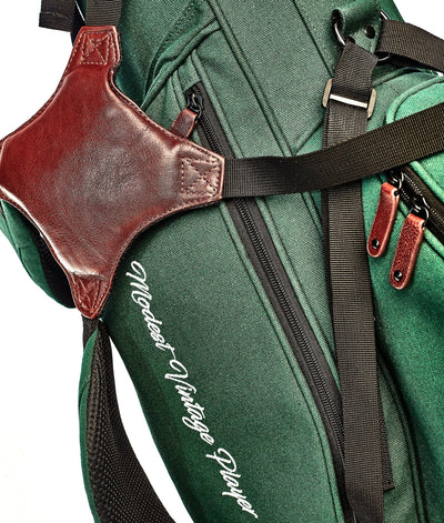 New Release Waxed Canvas / Genuine Leather Trim Golf Bags