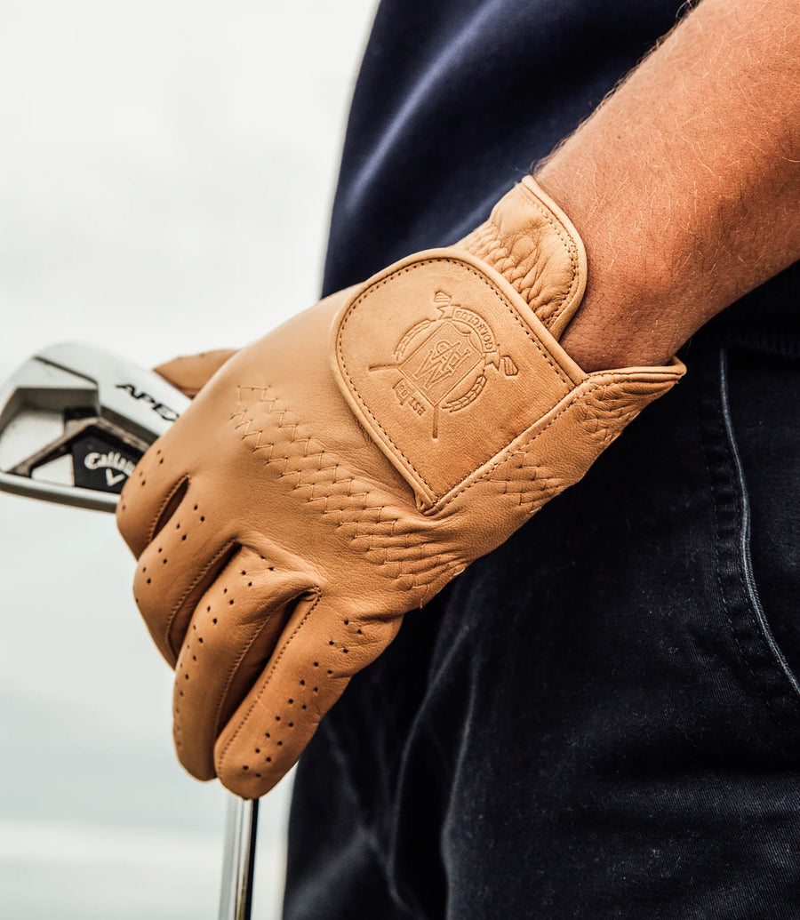 Cabretta PRO Cream & Brown Cabretta Leather Golf Gloves | MVP – MODEST VINTAGE ...