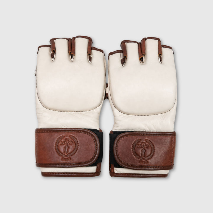 PROクリーム/ブラウンレザーMMAグローブ