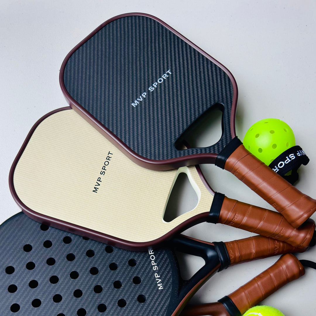 PRO Cream / Brown Pickleball Racquet