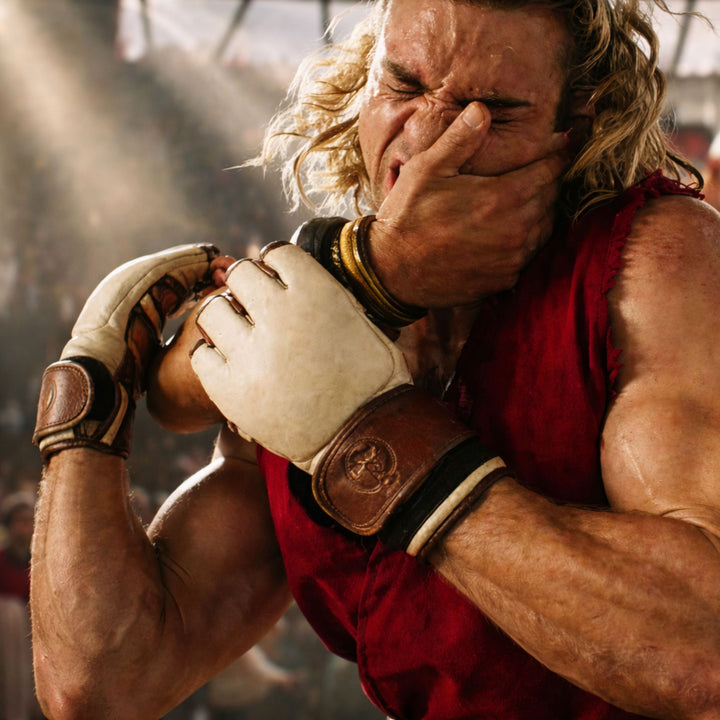 PROクリーム/ブラウンレザーMMAグローブ