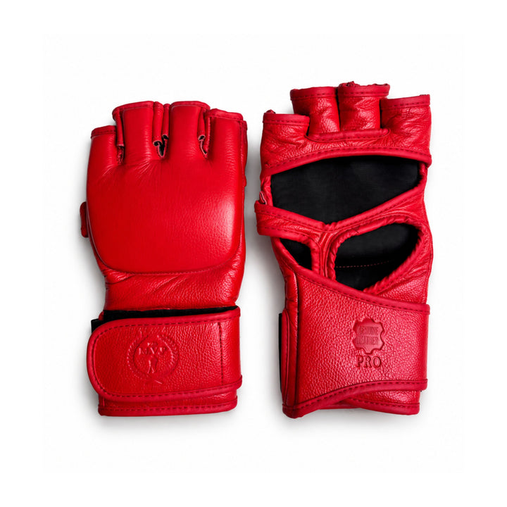 Street Fighter Striker red MMA gloves