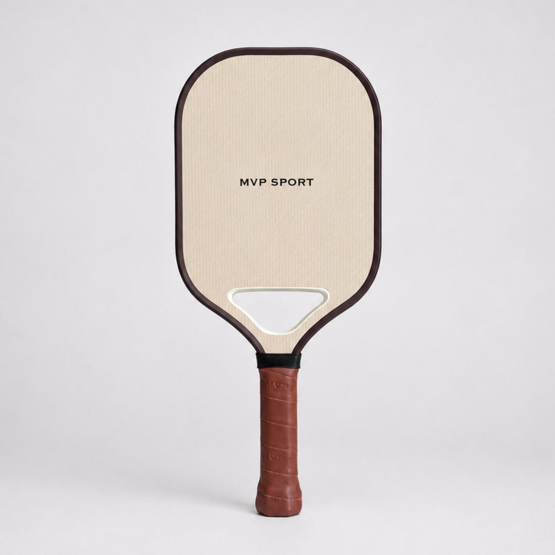PRO Cream / Brown Pickleball Racquet, one of the choices in The Pickleball Pair