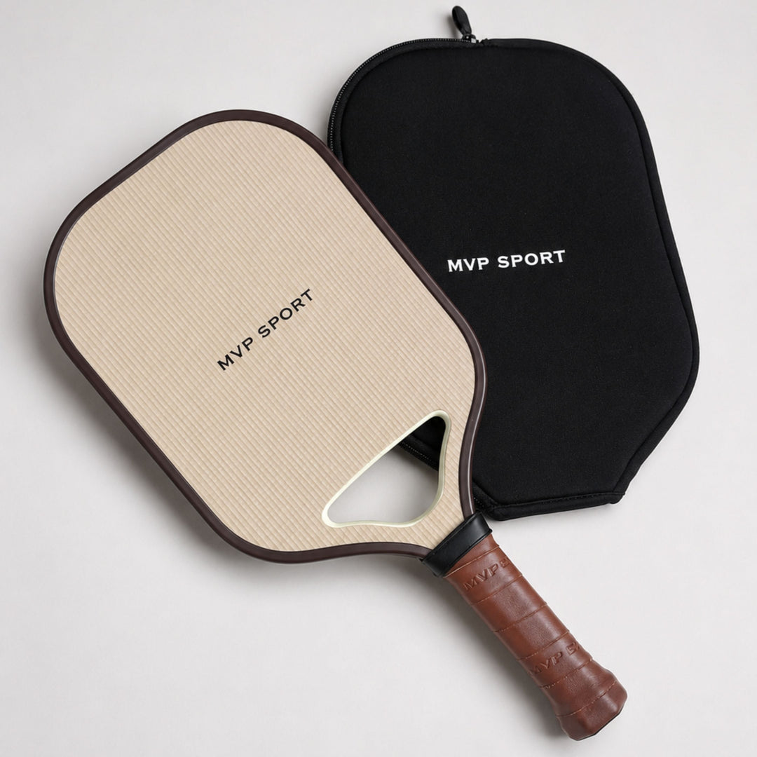 PRO Cream / Brown Pickleball Racquet