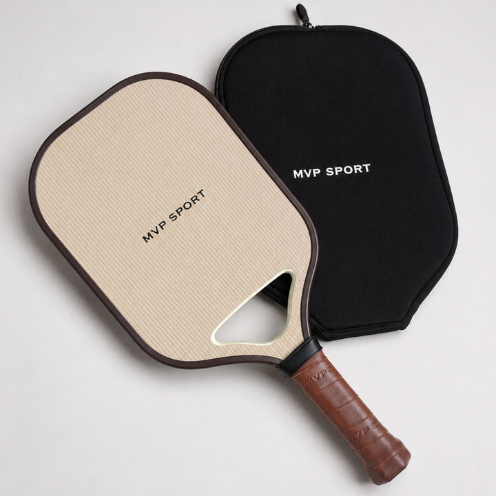 PRO Cream / Brown Pickleball Racquet
