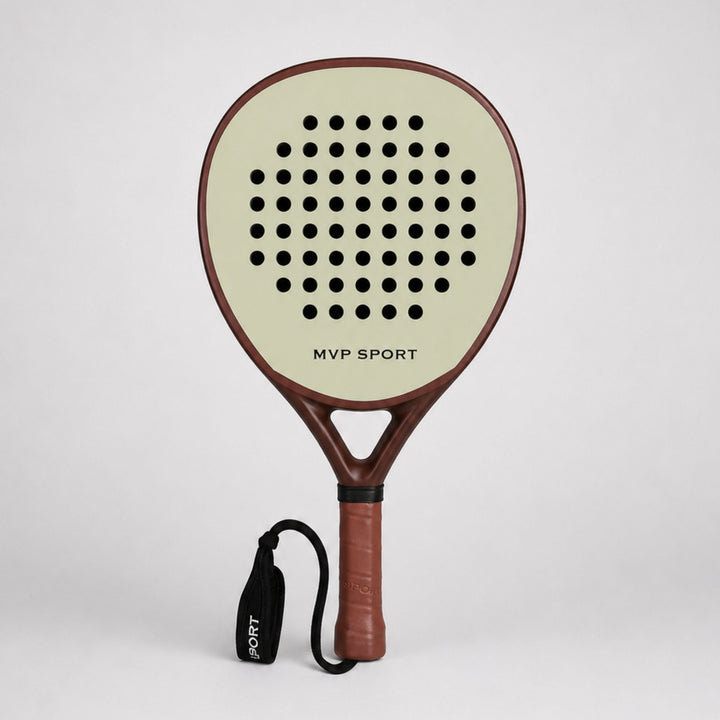 PRO Cream / Brown Padel Racquet