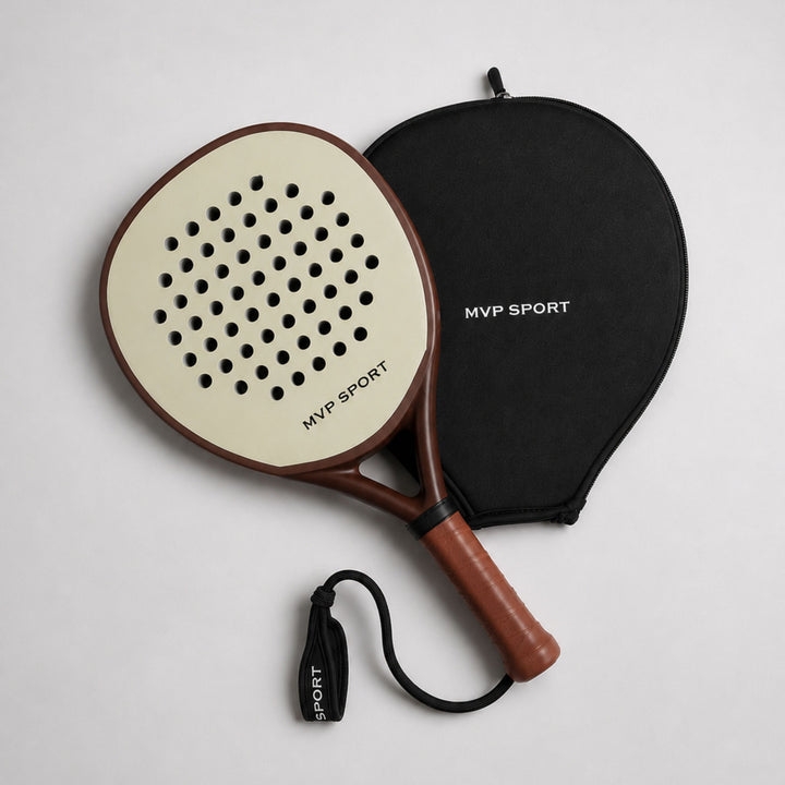 PRO Cream / Brown Padel Racquet
