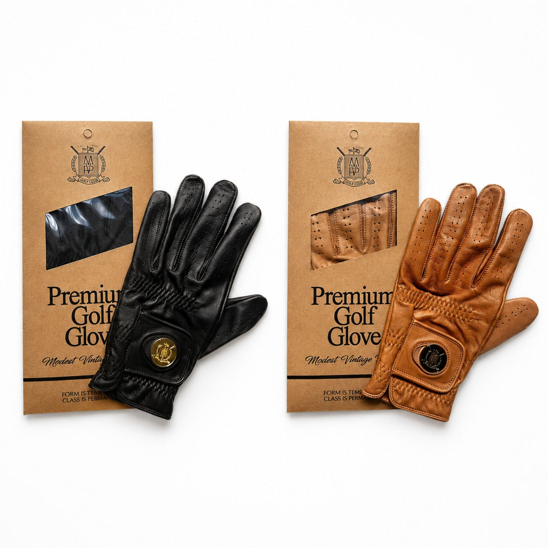 ELITE Cabretta Leather Golf Gloves - Black & Tan (2 Pack), one of the choices in The Glove Drawer
