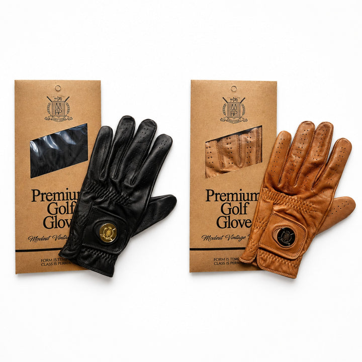 ELITE Cabretta Leather Golf Gloves - Black & Tan (2 Pack), one of the choices in The Glove Drawer