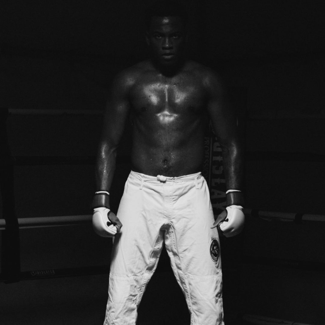 PRO Cream / Brown 'Purist' Leather MMA Gloves