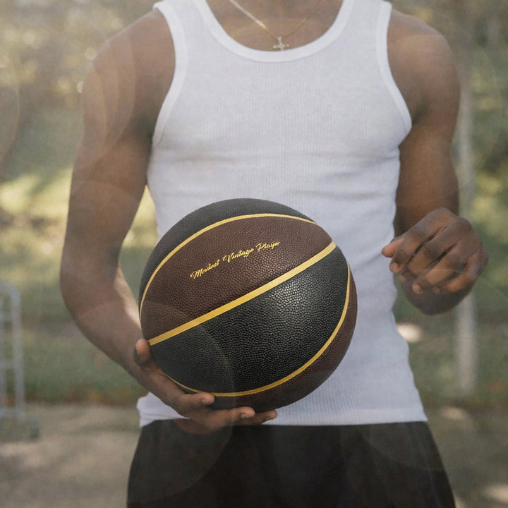 Brown / Black Leather Basketball