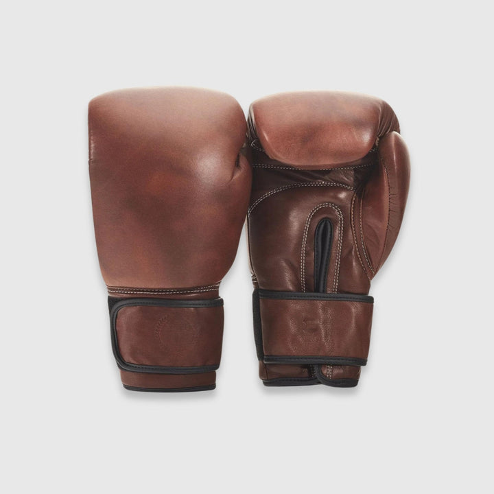 PRO Heritage Brown Leather Boxing Gloves (Strap Up), one of the glove choices in the PRO Boxing Bundle