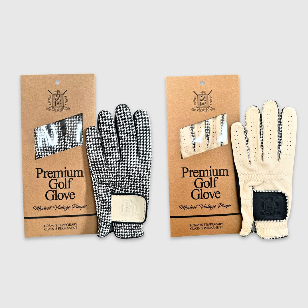 PRO Houndstooth Cabretta Leather Golf Gloves - Black (2 Pack), one of the choices in The Glove Drawer