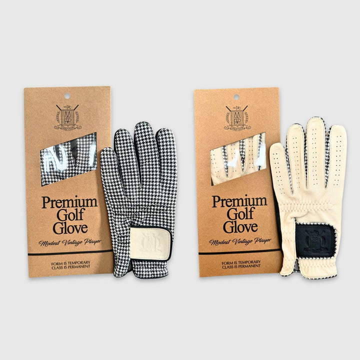 PRO Houndstooth Cabretta Leather Golf Gloves - Black (2 Pack), one of the choices in The Glove Drawer