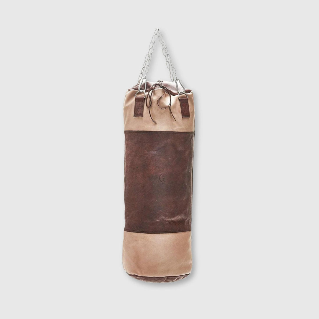RETRO Cream / Brown Leather Heavy Punching Bag, one of the bag choices