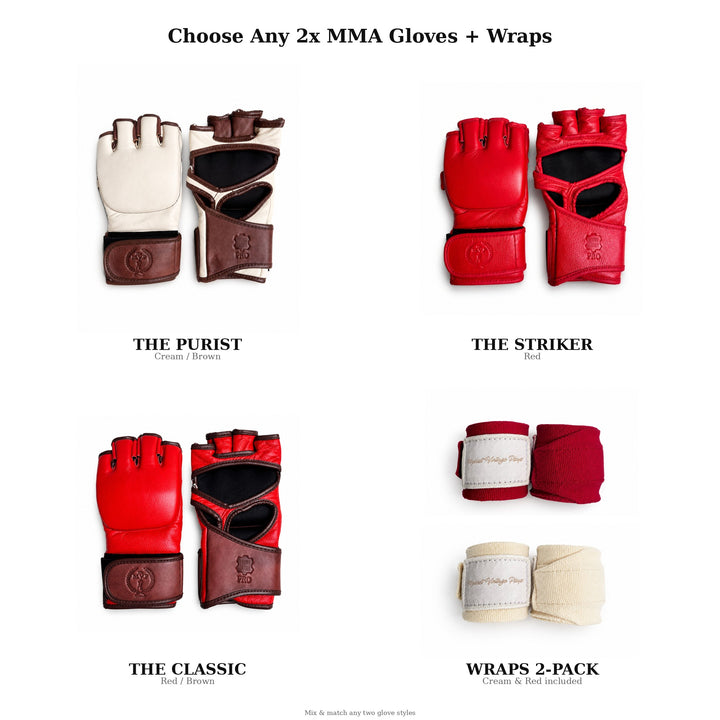 Choose any 2x MMA gloves plus wraps — Street Fighter Capsule Bundle