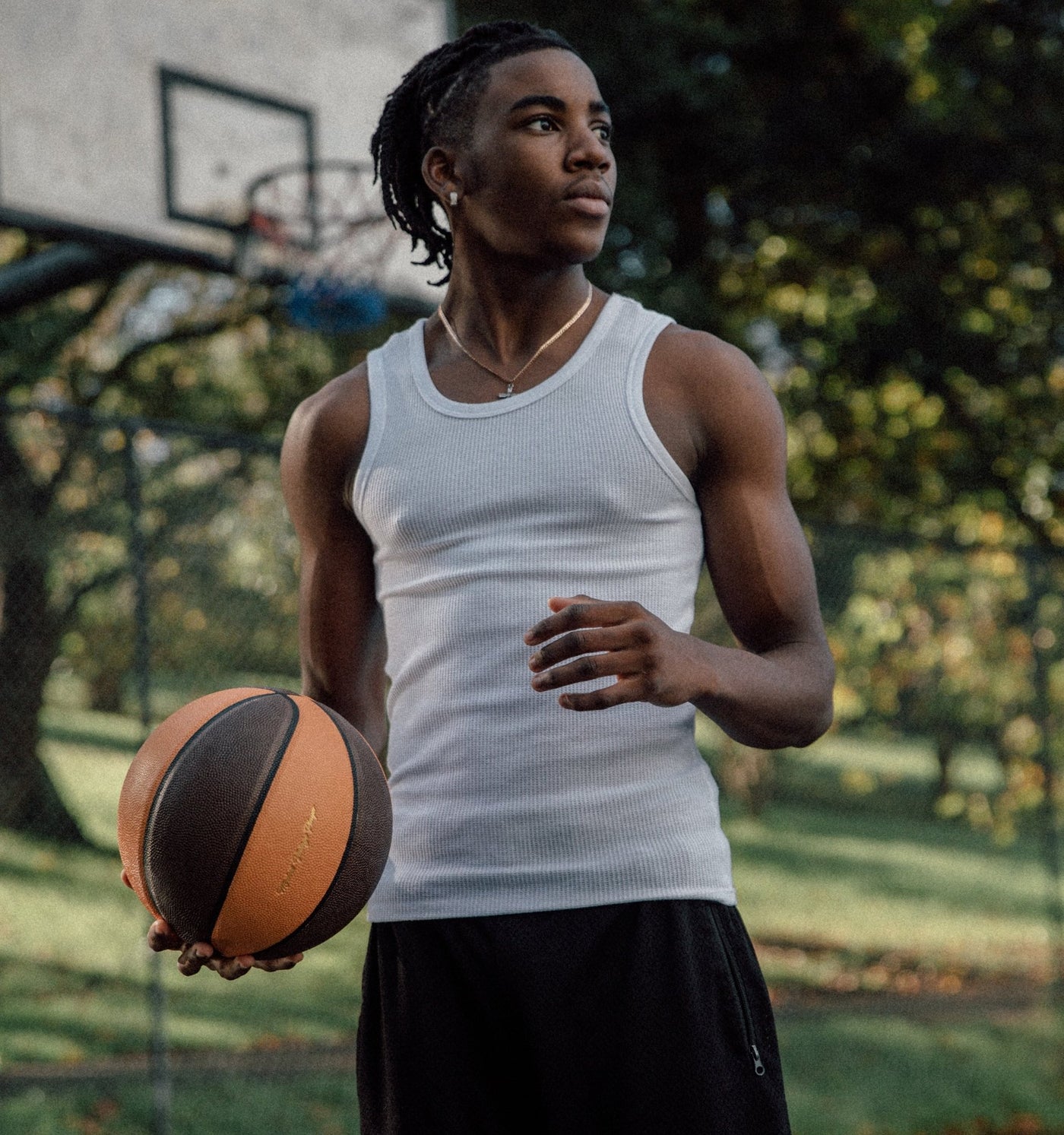 Brown / Orange Leather Basketball - MODEST VINTAGE PLAYER LTD