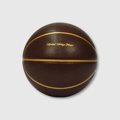 Dark Brown / Gold Leather Basketball - Limited Edition - MODEST VINTAGE PLAYER LTD