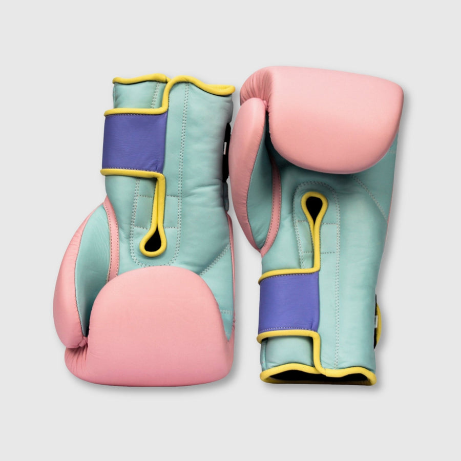Pink Rose Tribal Aztec Boxing Gloves