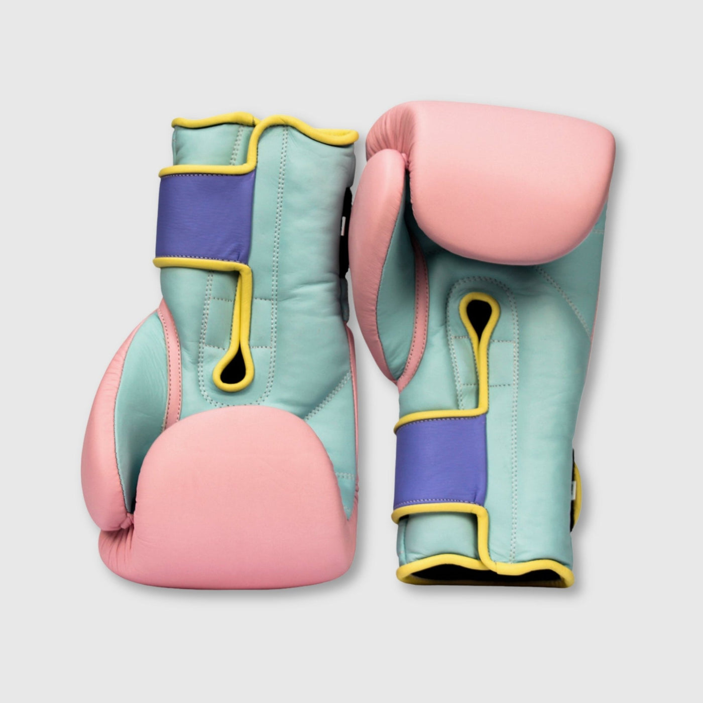 Pastel Pink Leather Boxing Gloves MODEST VINTAGE PLAYER LTD