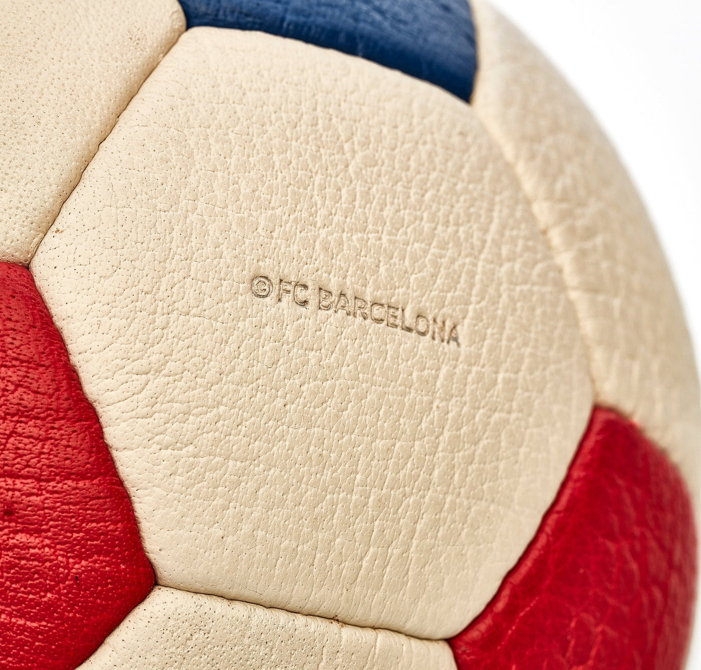 FC Barcelona 32P Leather Soccer Ball - MODEST VINTAGE PLAYER LTD