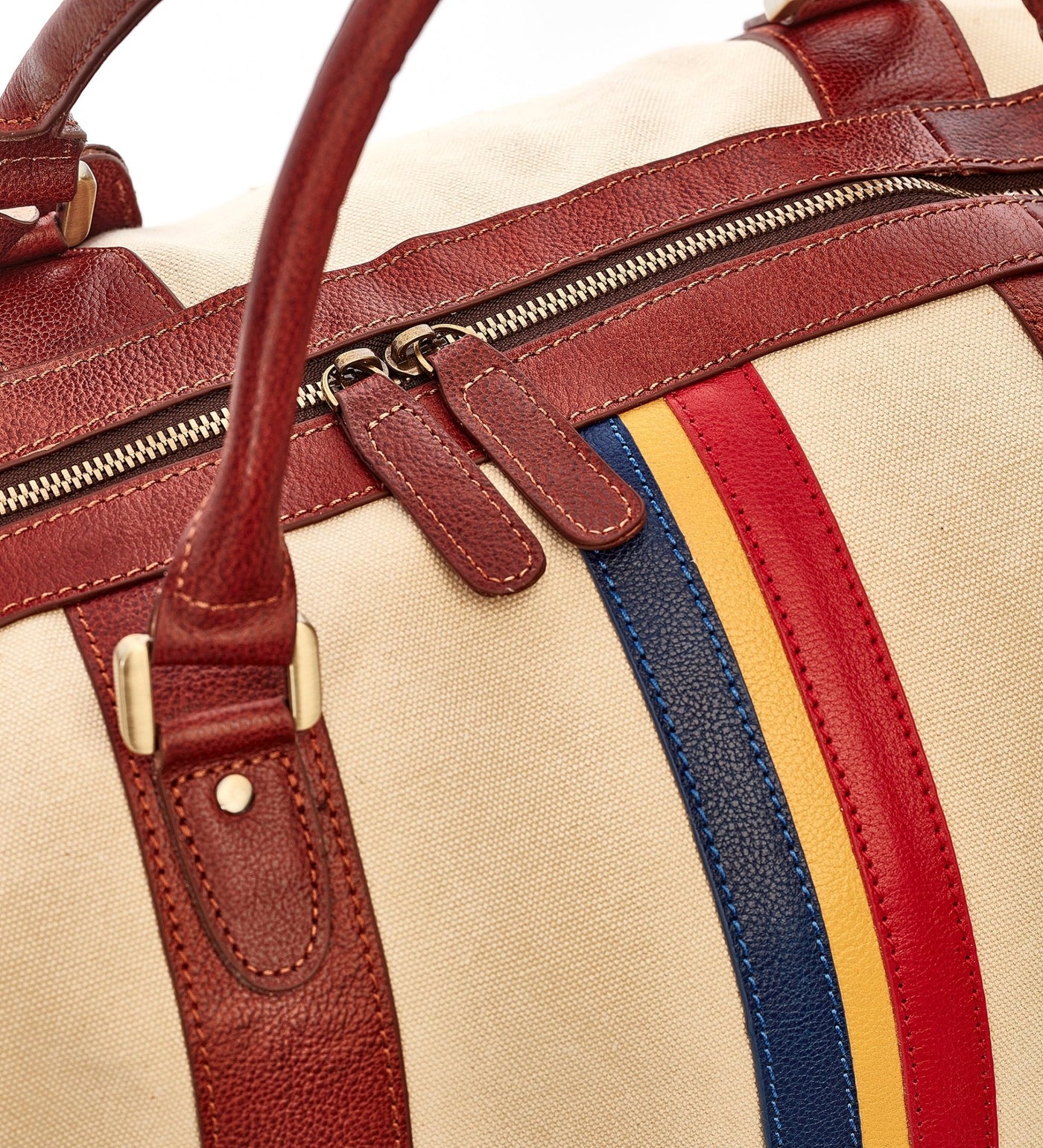 FC Barcelona Canvas / Leather Weekender Bag - MODEST VINTAGE PLAYER LTD