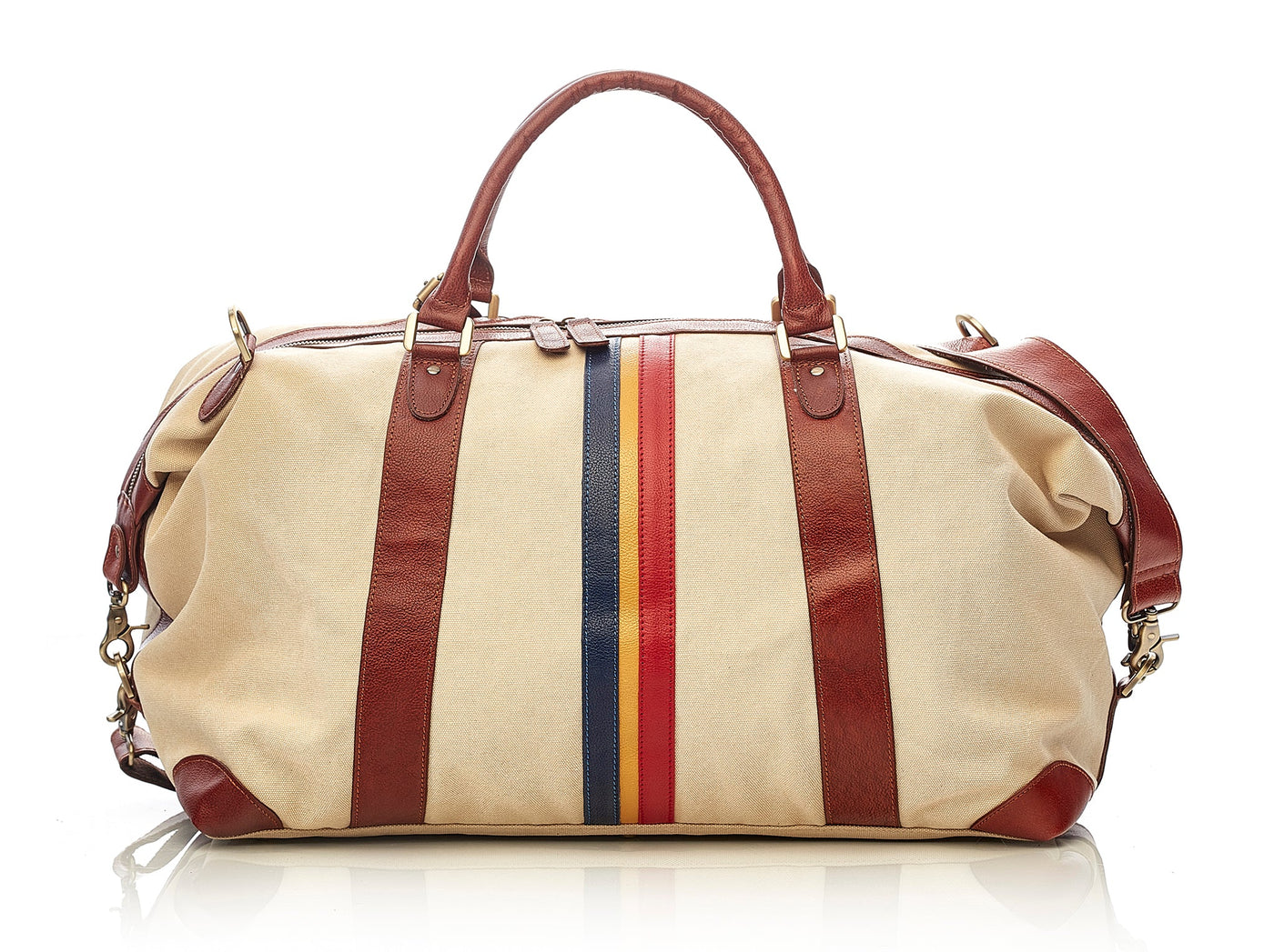 FC Barcelona Canvas / Leather Weekender Bag - MODEST VINTAGE PLAYER LTD
