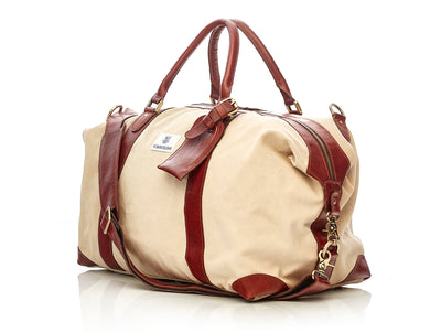 FC Barcelona Canvas / Leather Weekender Bag - MODEST VINTAGE PLAYER LTD
