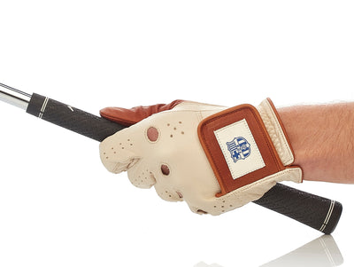 FC Barcelona Cream Cabretta Leather Golf Glove - MODEST VINTAGE PLAYER LTD