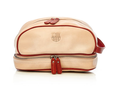 FC Barcelona Leather Dopp Bag - MODEST VINTAGE PLAYER LTD