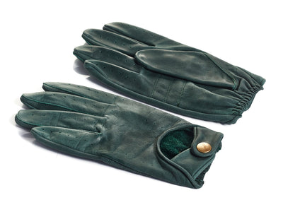Forest Green Leather Driving Gloves - MODEST VINTAGE PLAYER LTD