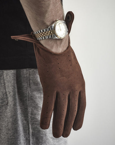 Heritage Brown Leather Driving Gloves - MODEST VINTAGE PLAYER LTD