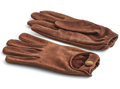 Heritage Brown Leather Driving Gloves - MODEST VINTAGE PLAYER LTD