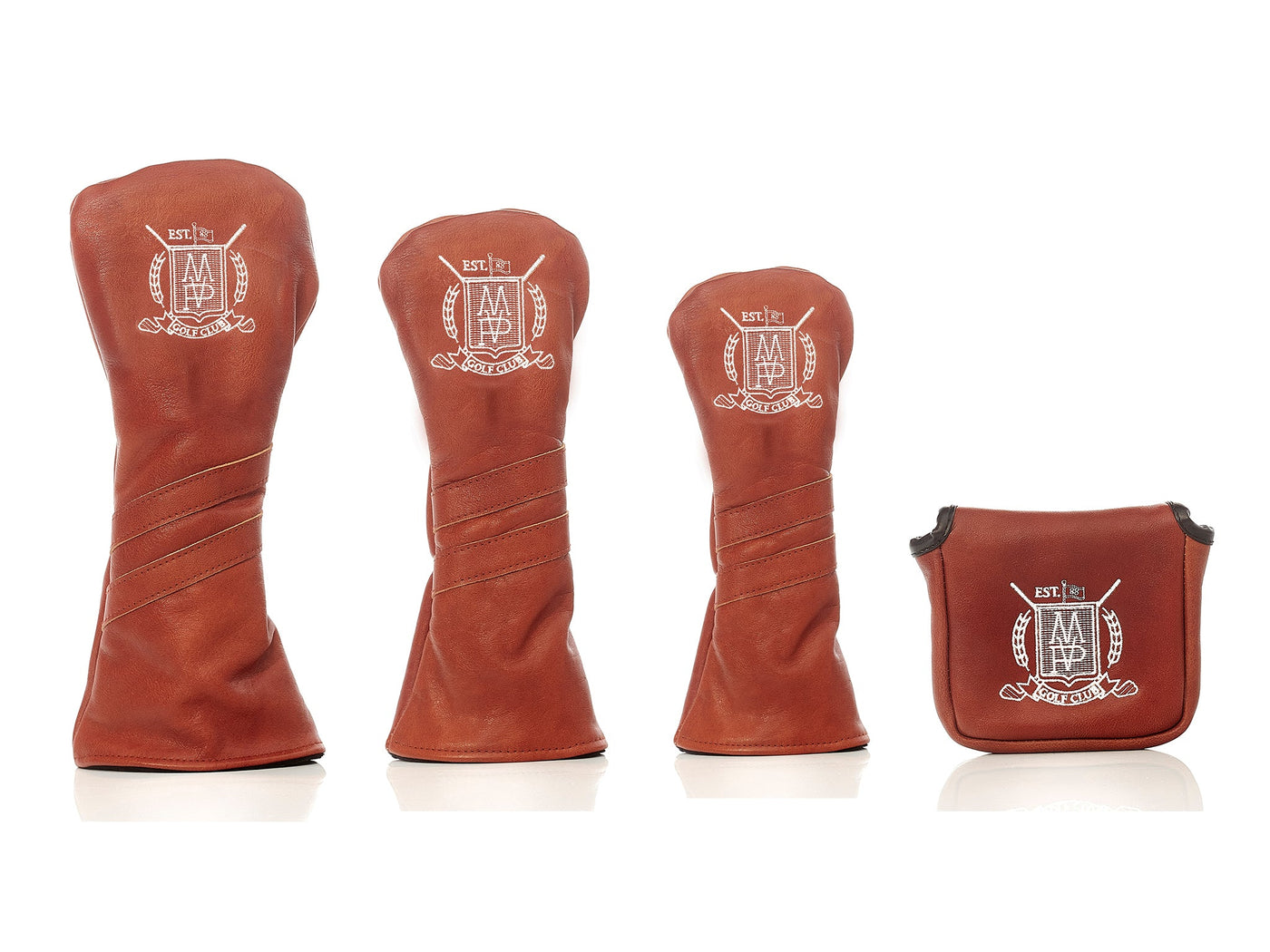 Leather Golf Covers - Full Set - MODEST VINTAGE PLAYER LTD