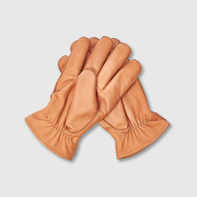 Leather Winter Gloves -Tan - MODEST VINTAGE PLAYER LTD