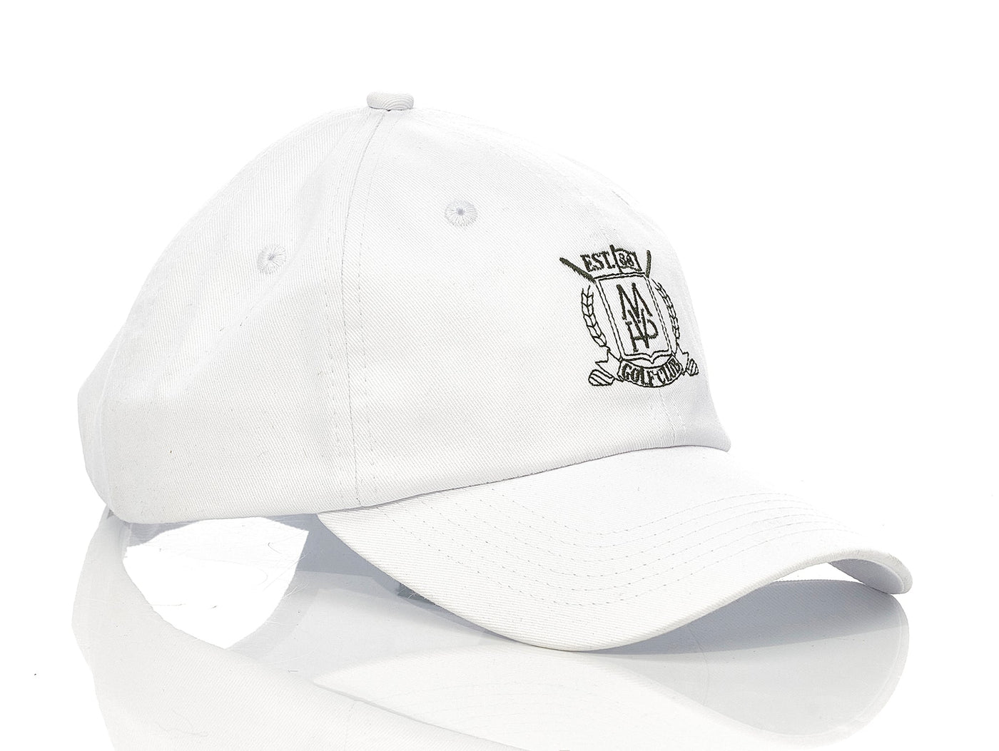 MVP Golf Club Dad Cap - White - MODEST VINTAGE PLAYER LTD