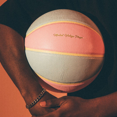 Pastel Leather Basketball - Pink - MODEST VINTAGE PLAYER LTD