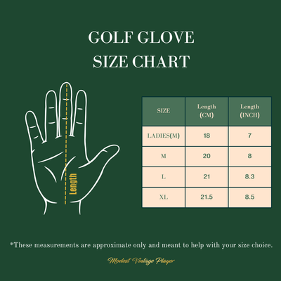 PRO Cabretta Leather Golf Glove - Forest Green - MODEST VINTAGE PLAYER LTD