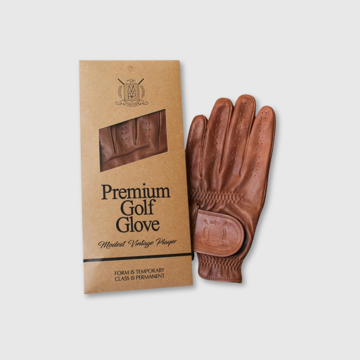 PRO Cabretta Leather Golf Glove - Heritage Brown - MODEST VINTAGE PLAYER LTD