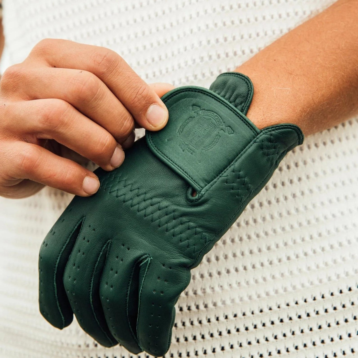 PRO Cabretta Leather Golf Gloves (3 Pack) - Forest Green - MODEST VINTAGE PLAYER LTD