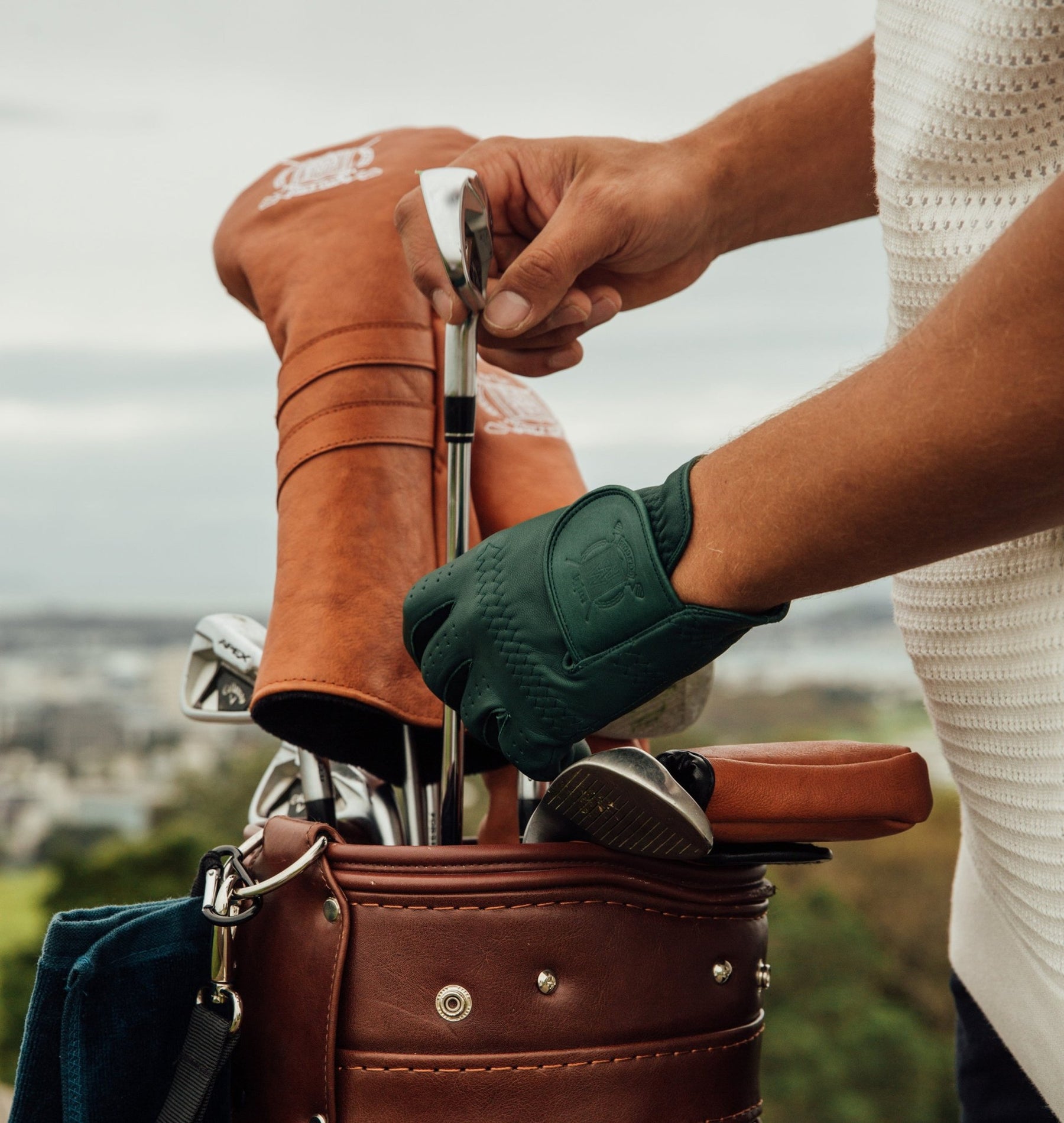 PRO Cabretta Leather Golf Gloves (3 Pack) - Multi Color - MODEST VINTAGE PLAYER LTD